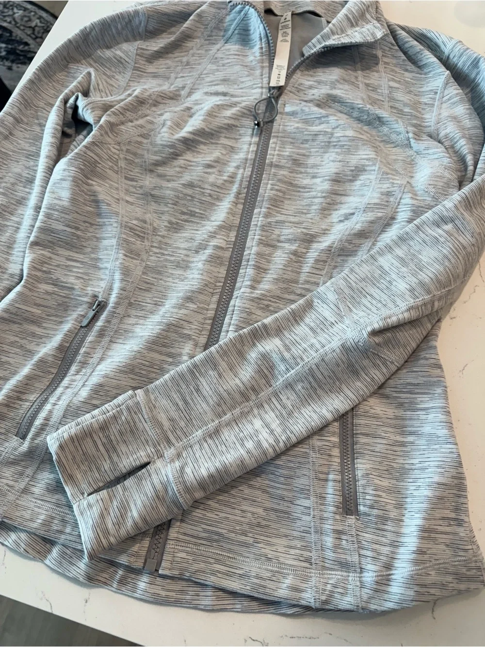 lululemon heathered gray define jacket